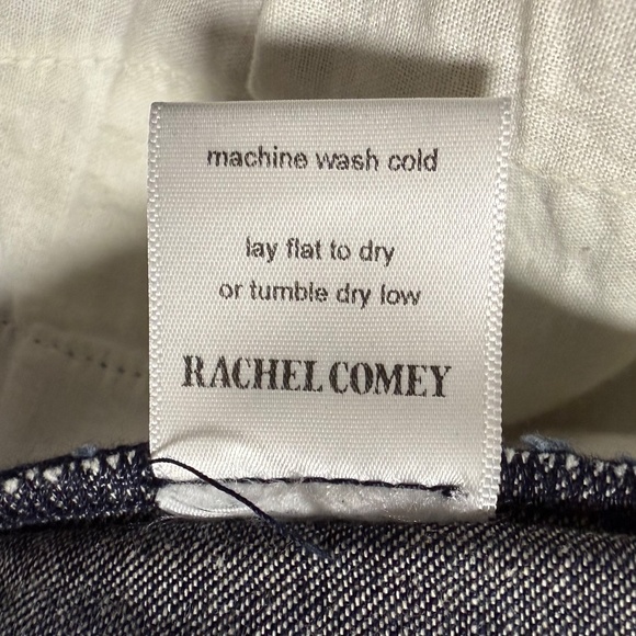 Rachel Comey High-Waisted Dark Blue Jeans with Contrast Stitching - Picture 3 of 3